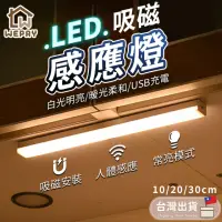 在飛比找momo購物網優惠-【WEPAY居家首選】人體感應燈-30cm(LED感應燈 磁
