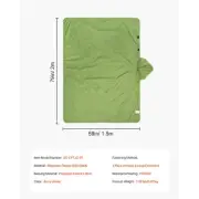 Wearable Warm Camping Blanket 2m x 1.5m Stadium Outdoor Army Green