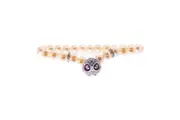 Ladies Bracelet Lancaster Jla Br Owl 1 Pe Silver Orange Zircons Sterling Silver 16mm