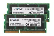Crucial 8GB 2X 4GB PC3-10600S DDR3 1333Mhz 204Pin SODIMM Laptop Memory RAM 8 GB