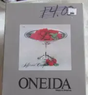 VINTAGE Jefferson Oneida Silverplate COMPOTE Beaded Edge Trim NEW SEALED IN BOX