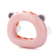 Wall Mounted Toothbrush Storage Rack with Suction Cup Toilet Toothbrush Holder for BathroomPink