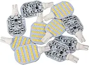 Super Bright T10 921 922 912 LED Bulbs Soft White light for 12V RV Ceiling Dome Light RV Interior Lighting Trailer Camper Boat, 600 Lumens (Pack of 10)