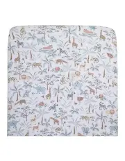 [LIVING TEXTILES] Organic Jersey Cot Fitted Sheet 1 Pack in Multi