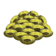STRADIA "MAXIMA" Aussie Rules Ball – Sizes 3, 4, 5 – Natural & Synthetic Rubber – Professional Grade for Maximum Control – Pack of 20 with FREE Mesh Storage Bag