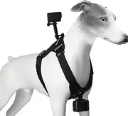 MENDUNER Dog Harness Mount for Action Camera, Soft Adjustable Dog Harness Vest, with Mouting Base, Dog Harness Mount, for Large Medium Small Dogs