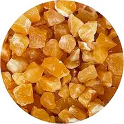 GAF TREASURES Wholesale Calcite Rough Natural Stones Small, Raw Calcite Crystals (Orange Calcite, 0.5 Pound)