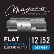 Magma GE170SF Stainless Steel FLAT Electric Guitar Strings, 12-52