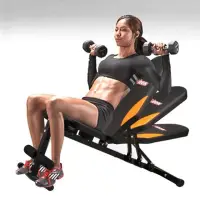 在飛比找momo購物網優惠-【Fitek】背墊角度可調 啞鈴椅 舉重椅 重訓椅 仰臥起坐
