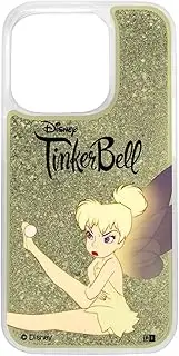 Inglem iPhone 15 Pro Case, Disney Glitter Case, Tinker Bell/Sit