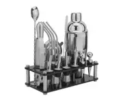 20PCS 750ml Stainless Steel Cocktail Shaker Mixer Drink Set Bartender Bar Tool