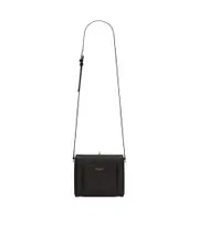 mini square bag in quilted lambskin One size black