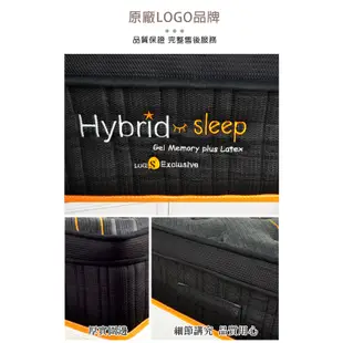 LOGIS | 樂舒眠乳膠獨立筒彈簧床 床墊 壓縮包裝 雙人床墊 雙人加大 6尺床 床墊 歐洲環保認證【CB71ML】