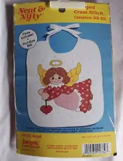 Janlynn "Angel Bib" Stamped Cross Stitch Kit