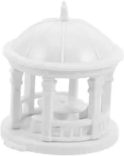 NOLITOY Scale European Pavilion Statue for DIY Table Elegant Garden Figurine for Micro Landscape Home Decoration
