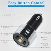 Car bluetooth compatible FM Transmitter Wireless Hands-free 25V Chargers X1Z3