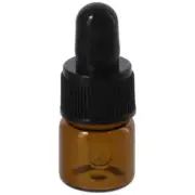15Pcs Brown Amber Glass Dropping Bottles Mini Round Dropper Bottles Travel Vials