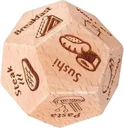 Kisangel Food Decision Dice Fun Kitchen Gadget for Meal Planning Recipe Ideas for Family Dinners Gatherings Travel Adventures Compact Stylish Design