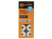 Gallagher Round Porcelain Insulator, G67403, 10pk, Heavy Duty, NEW