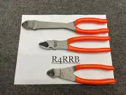Snap-On Tools USA NEW 3 Piece ORANGE VectorEdge Diagonal Cutters Lot Set
