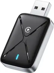 Wireless CarPlay Adapter USB Dongle 5X Faster Connectivity WiFi & Bluetooth Comp