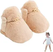 [Generic] Infant Cotton Shoes - Plush Infant Snow Girls Shoes,Infant Cotton Shoes Soft Sole, Stay Baby Shoes, House Slippers for Baby Boys
