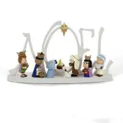 Peanuts© Battery-Operated LED Lighted Nativity Scene PN5152 w