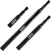 NEIKO 11403A Magnetic Bit Holder Set | 3 Pieces - 2-3/8, 4, and 6| Premium Cr-V Steel | 1/4" Hex Shank Design
