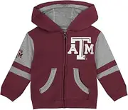 Outerstuff Texas A&M Aggies Kids Size 4-7 Stadium Colorblock Full Zip Fleece Hoodie