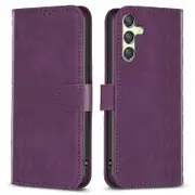 For Samsung Galaxy A24 4G (162.1 x 77.6 x 8.3mm) Phone Stand Case Wallet Imprinting Pattern Cover