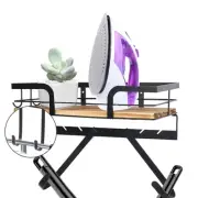 Ironing Board Holder wall Mount Iron Board Hanger 2 side hook with Removable ...
