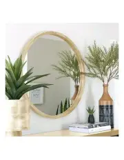 [One Six Eight London] Tina 60cm Light Solid Wood Mirror