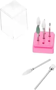 Alloy Ceramic Nail Drill Bits 7-piece Set for Manicure Pedicure Time-saving Grinding Head
