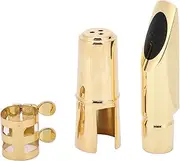 Eb Alto Sax Saxophone 5C Brass Mouthpiece with Cap and Pads, Musical Instruments Accessory for Classical Music Lovers
