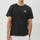 Nike AS M NSW CLUB TEE 男 黑 刺繡 小LOGO 運動 休閒 短袖 AR4999-​013