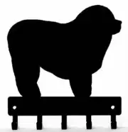 Old English Sheepdog Dog Key Rack/ Leash Hanger Made in USA