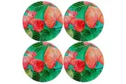 Maxwell & Williams: Teas & C's Tropicana Round Cork Back Coaster - Set of 4 (10cm)