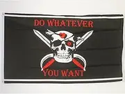 Pirate Do Whatever You Want Flag 3' x 5' - Pirates Flags 90 x 150 cm - Banner 3x5 ft - AZ FLAG