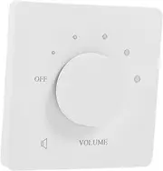 NOLITOY Volume Control Switch Tone Switch Panel Audio Source Selector Switch Speaker Tone Control Sound Control Tone Panel Tone Adjustment Panel Headphone Switch White Plastic