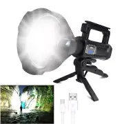 Foleto Rechargeable LED Spotlight Flashlights 120000 High Lumens, Super Brigh...