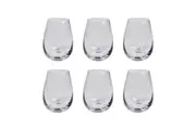 Alex Liddy Grand Cru 6 Piece Stemless Wine Glass Set 470ml White