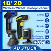 1D 2D Bluetooth/ Wireless/ USB Barcode Scanner QR Codes for Windows IOS Android