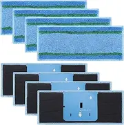 [Extolife] 8 Pack M6 Mopping Wet Pads for iRobot Braava Jet m6 (6110) (6012) (6112) (6113) Ultimate Robot Mop, Washable and Reusable Microfiber Deep Clean Wet Pads