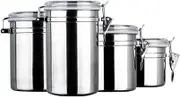 Ipetboom 5 Inches Stainless Steel Airtight Food Storage Container - Large Size Coffee Beans Storage Tank, Tea Leaf Canister, Home Kitchen Tool, Large