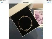 genuine pandora bracelet with charms