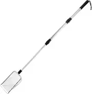 Chicken Poop Scooper, Stainless Steel Fine Mesh Chicken Coop Scooper with 22-42in Stretchable Long Handle, No Bending Litter Sifter, Dog Cat Litter Scoop