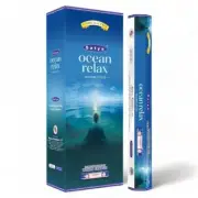 Satya Hexa Ocean Relax Incense Sticks Aroma Fragrance Box W/ 120 sticks