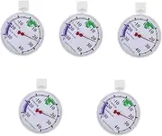 LABRIMP 5pcs Freezer Thermometer Refrigerator Thermometer Kitchen Plastic Freezer Refrigerator Temperature Controller