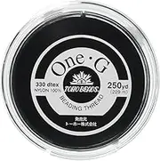 TOHO One・G PT-2 One G Beads, Stitching, Dedicated Thread, Value Large Roll, #40, Black, Approx. 89.4 ft (229 m)