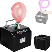 Electric Air Balloon Pump, Balloon Inflator Air Blower with Time and Battery Display Screen, Low Noise Automatic Modeling Stuffing Machine with Tool Bag, for Party Events Decoration